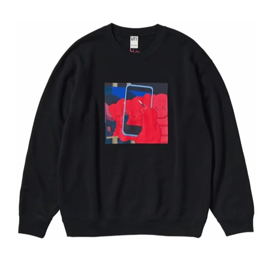 KAWS x Uniqlo Warhol‎ Graphic  Sweatshirt Black - Size XL